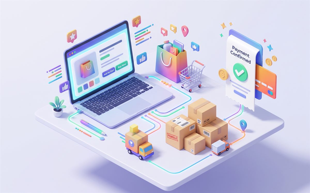 E-commerce store illustration